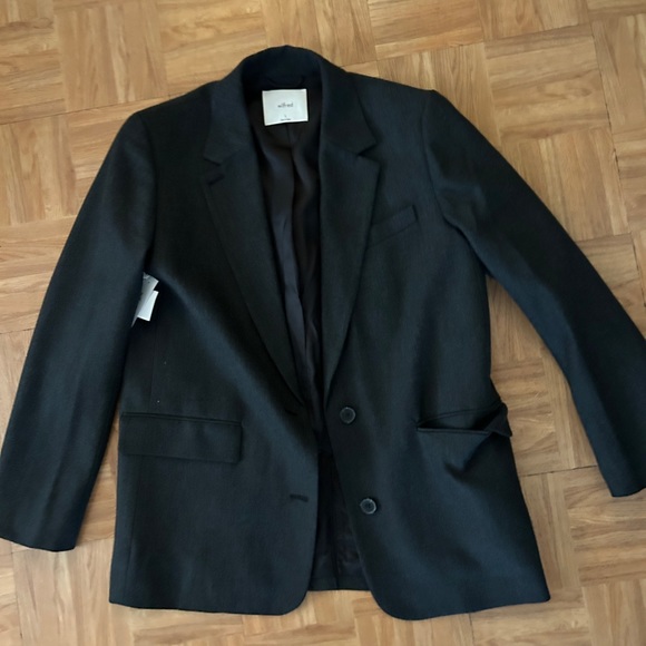 Aritzia Sophia Oversize Heather Charcoal Grey Blazer size S - Picture 1 of 4